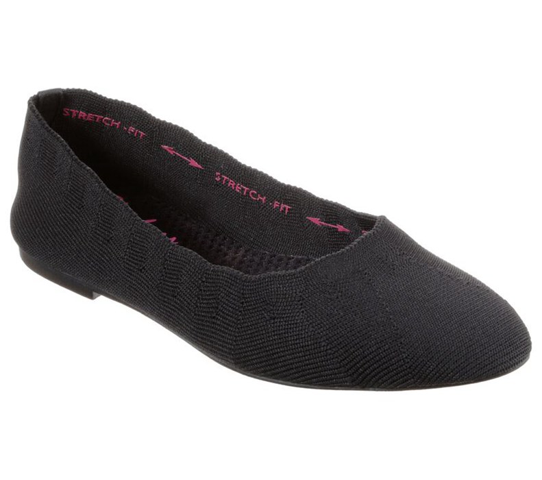 Skechers Cleo - Bewitch - Womens Flats Shoes Black [AU-ZR8952]